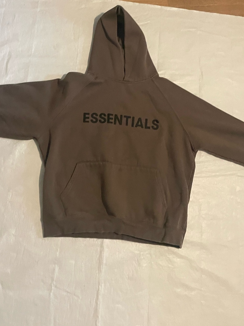 NEW Fear of God Essentials Hoodie Cement Size S